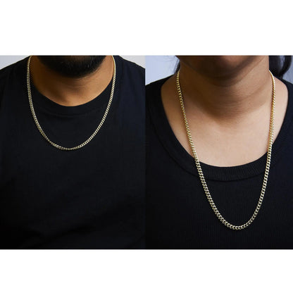 14K Yellow Gold 4.5mm Thick Miami Cuban Chain