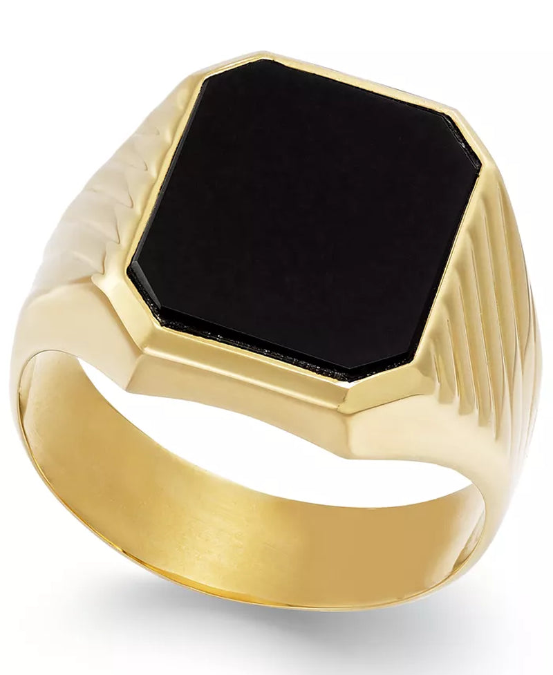 Onyx Signet Ring in 14K Gold