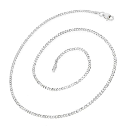 .925 Sterling Silver 2MM Cuban Chain