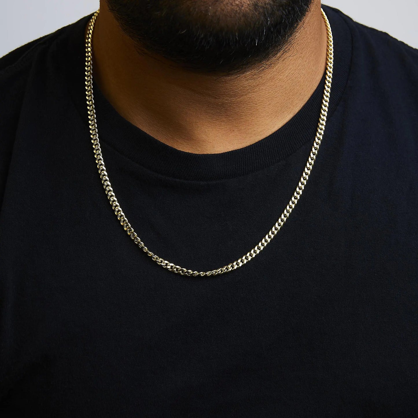 14K Yellow Gold 4.5mm Thick Miami Cuban Chain